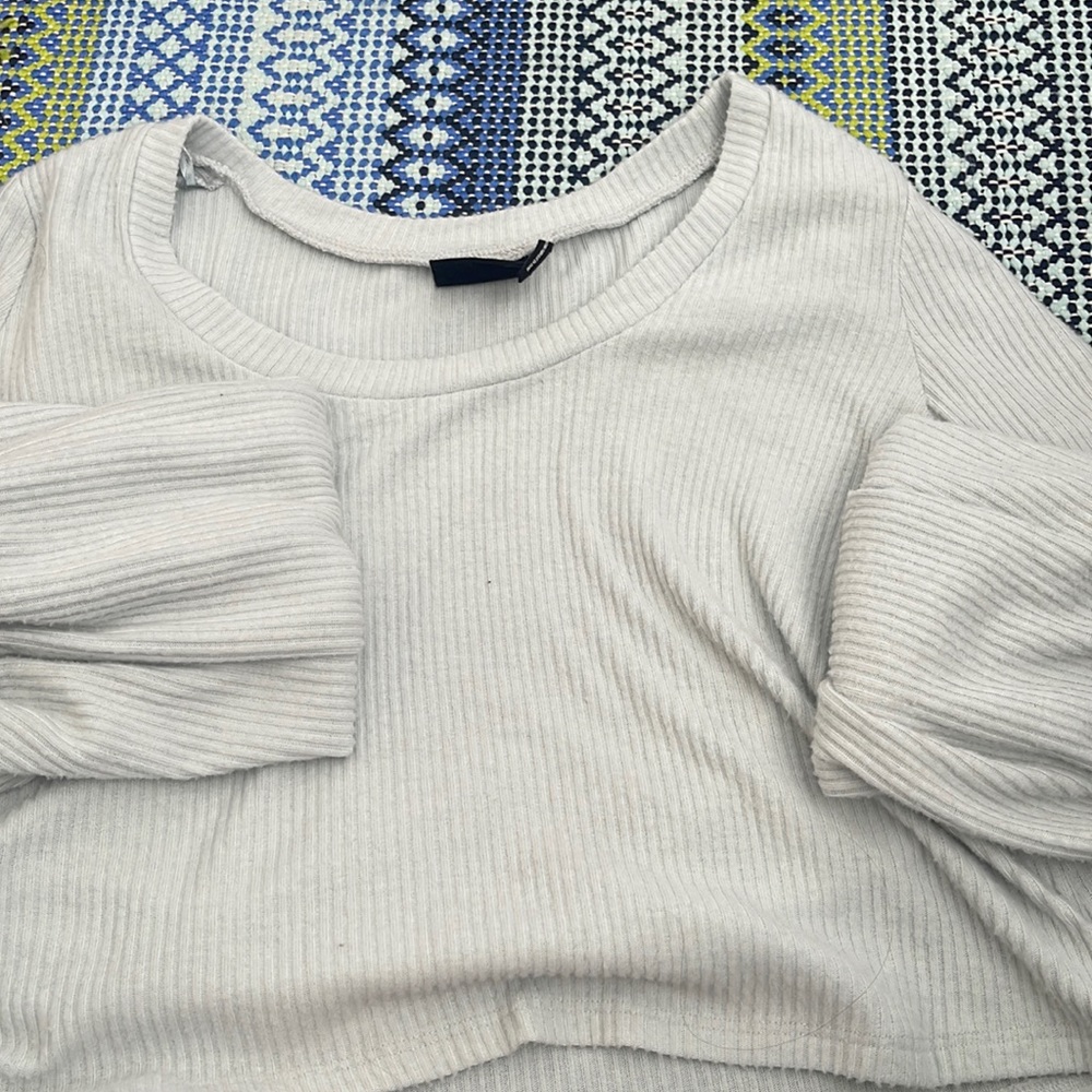 Blue long sleeve top